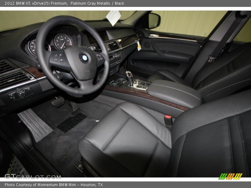 Platinum Gray Metallic / Black 2012 BMW X5 xDrive35i Premium