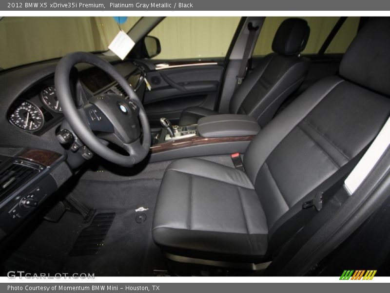 Platinum Gray Metallic / Black 2012 BMW X5 xDrive35i Premium