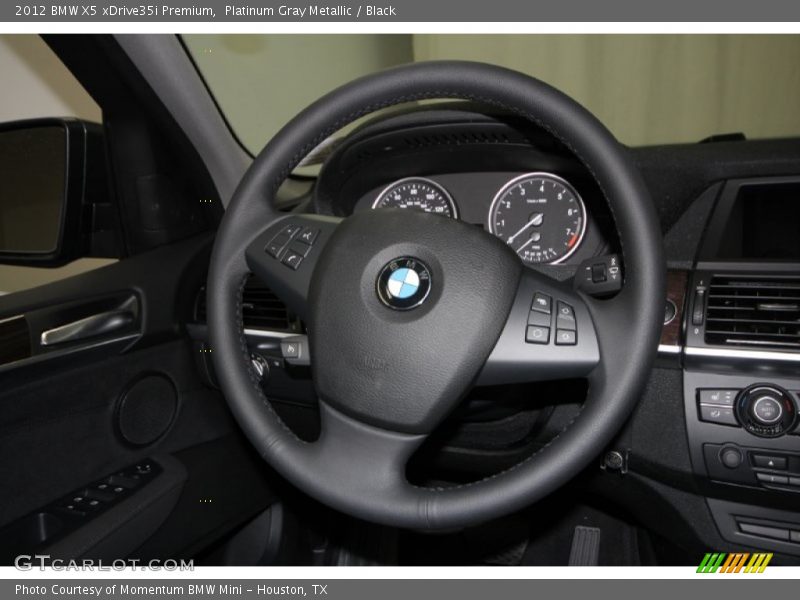 Platinum Gray Metallic / Black 2012 BMW X5 xDrive35i Premium