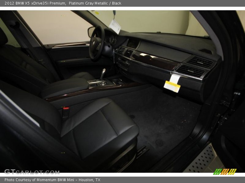 Platinum Gray Metallic / Black 2012 BMW X5 xDrive35i Premium