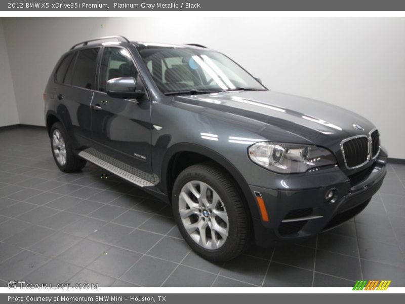 Platinum Gray Metallic / Black 2012 BMW X5 xDrive35i Premium