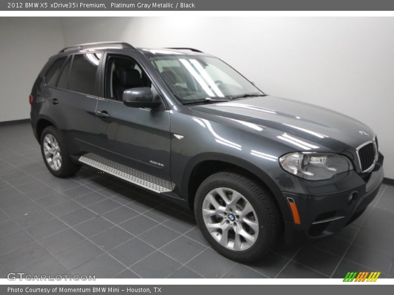 Platinum Gray Metallic / Black 2012 BMW X5 xDrive35i Premium