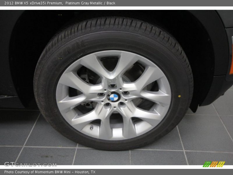 Platinum Gray Metallic / Black 2012 BMW X5 xDrive35i Premium