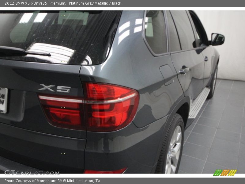 Platinum Gray Metallic / Black 2012 BMW X5 xDrive35i Premium
