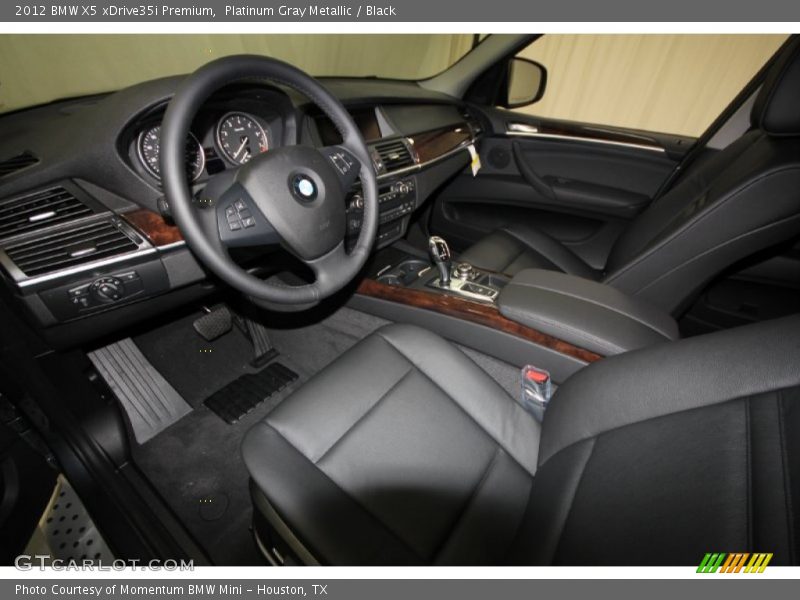 Platinum Gray Metallic / Black 2012 BMW X5 xDrive35i Premium
