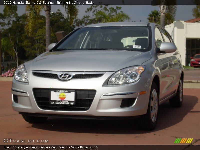 Shimmering Silver / Black 2012 Hyundai Elantra GLS Touring