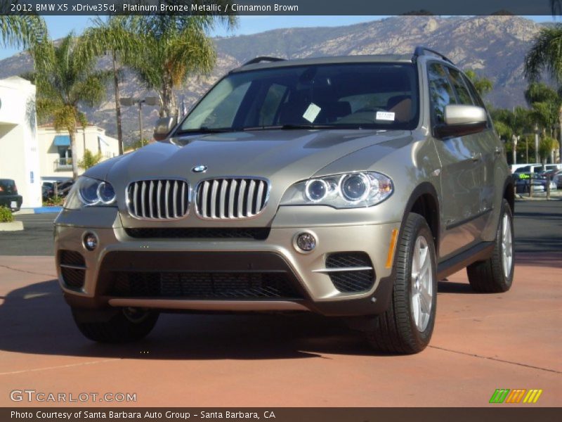 Platinum Bronze Metallic / Cinnamon Brown 2012 BMW X5 xDrive35d