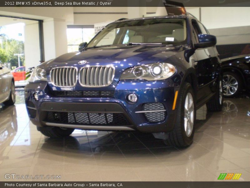 Deep Sea Blue Metallic / Oyster 2012 BMW X5 xDrive35d