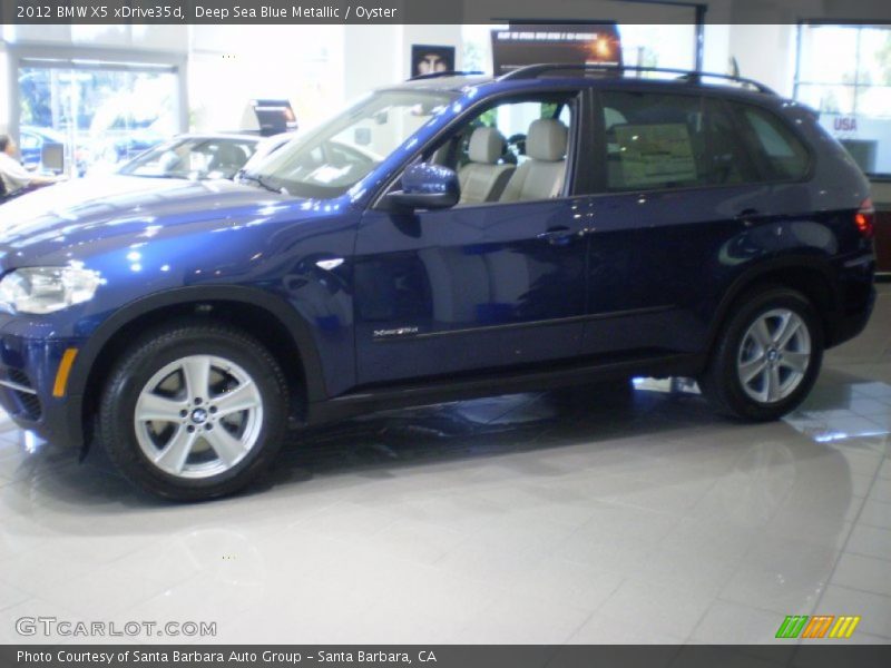 Deep Sea Blue Metallic / Oyster 2012 BMW X5 xDrive35d
