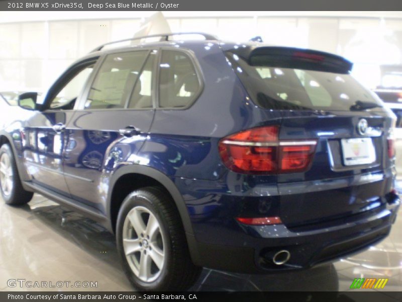 Deep Sea Blue Metallic / Oyster 2012 BMW X5 xDrive35d