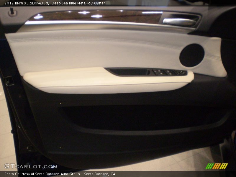Deep Sea Blue Metallic / Oyster 2012 BMW X5 xDrive35d