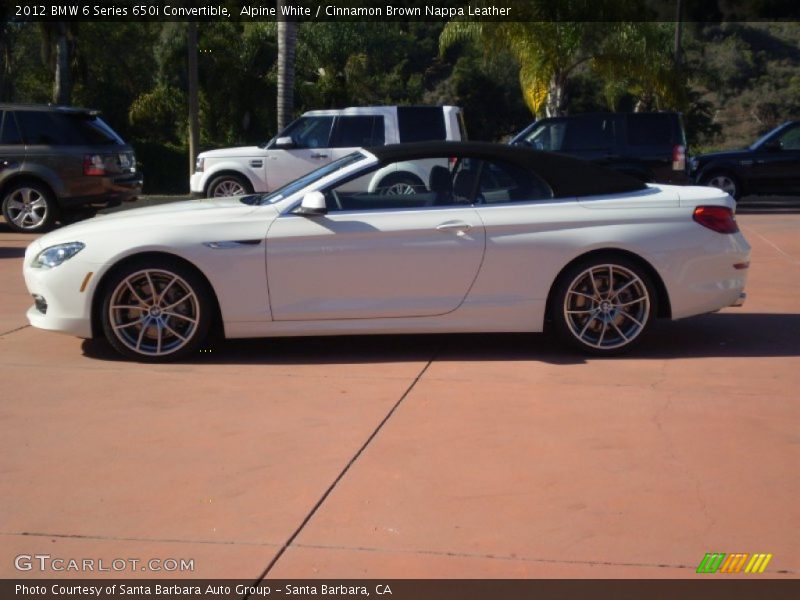  2012 6 Series 650i Convertible Alpine White