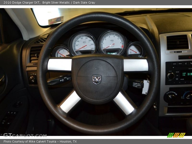 Bright Silver Metallic / Dark Slate Gray 2010 Dodge Charger SXT