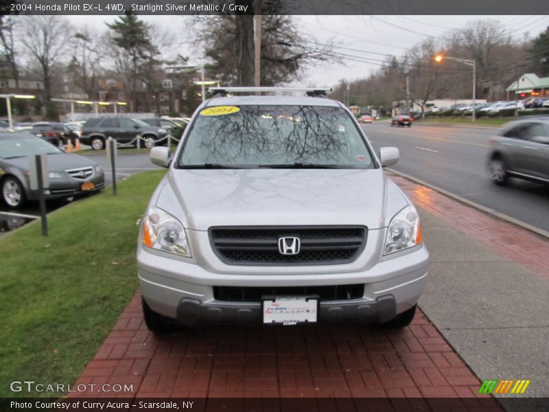 Starlight Silver Metallic / Gray 2004 Honda Pilot EX-L 4WD