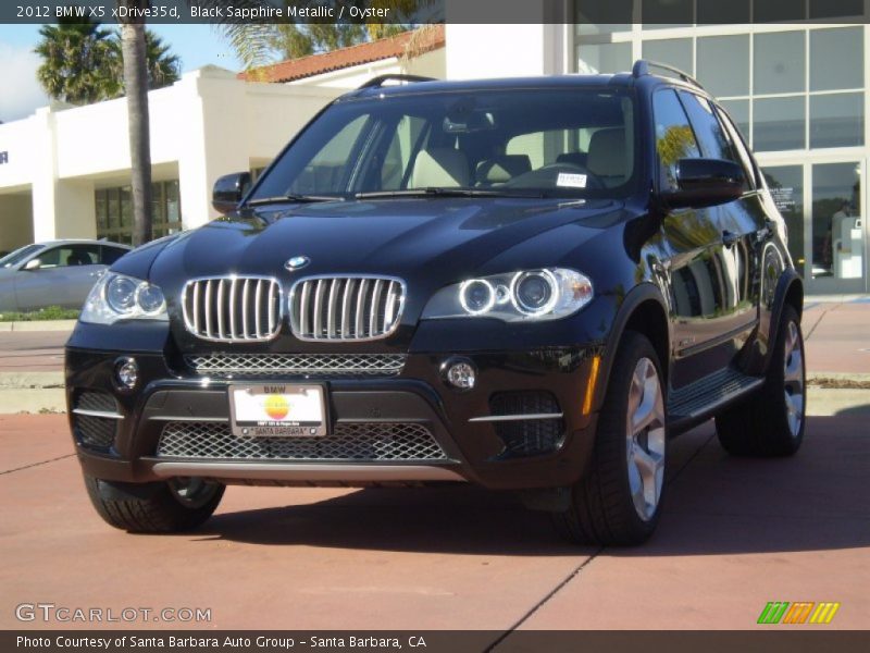 Black Sapphire Metallic / Oyster 2012 BMW X5 xDrive35d