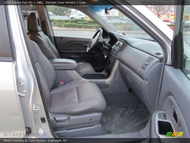 Starlight Silver Metallic / Gray 2004 Honda Pilot EX-L 4WD