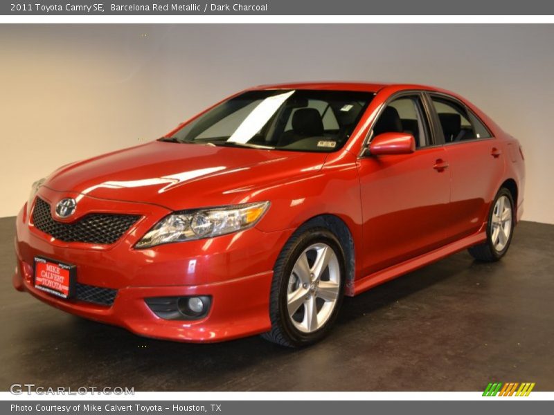 Barcelona Red Metallic / Dark Charcoal 2011 Toyota Camry SE