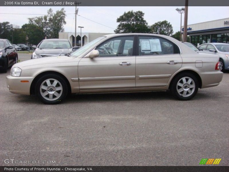 Cream Gold / Beige 2006 Kia Optima EX