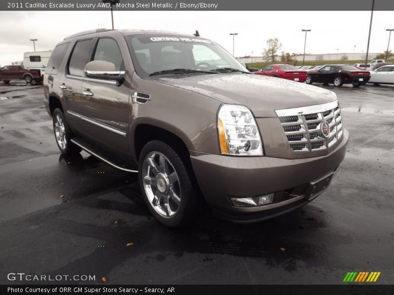 Mocha Steel Metallic / Ebony/Ebony 2011 Cadillac Escalade Luxury AWD