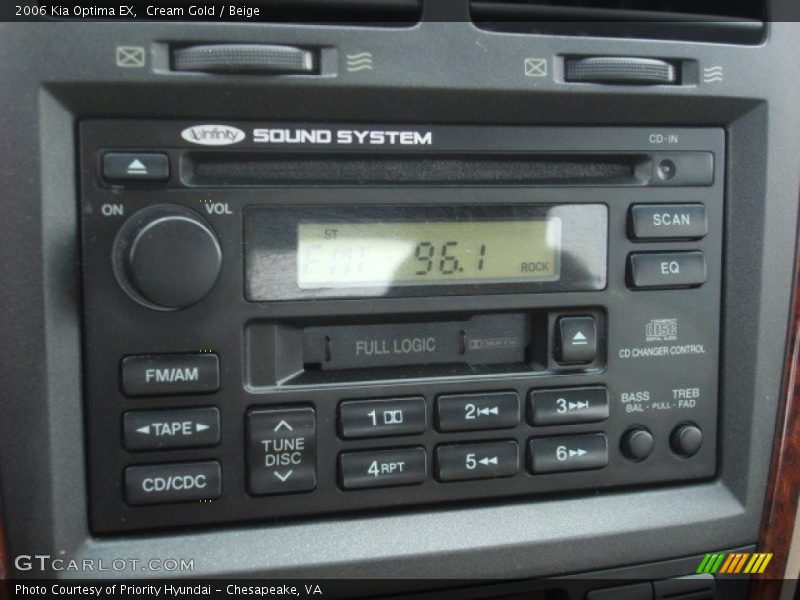 Cream Gold / Beige 2006 Kia Optima EX