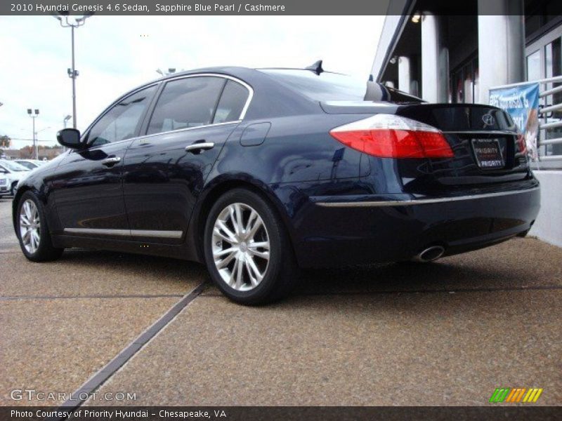 Sapphire Blue Pearl / Cashmere 2010 Hyundai Genesis 4.6 Sedan