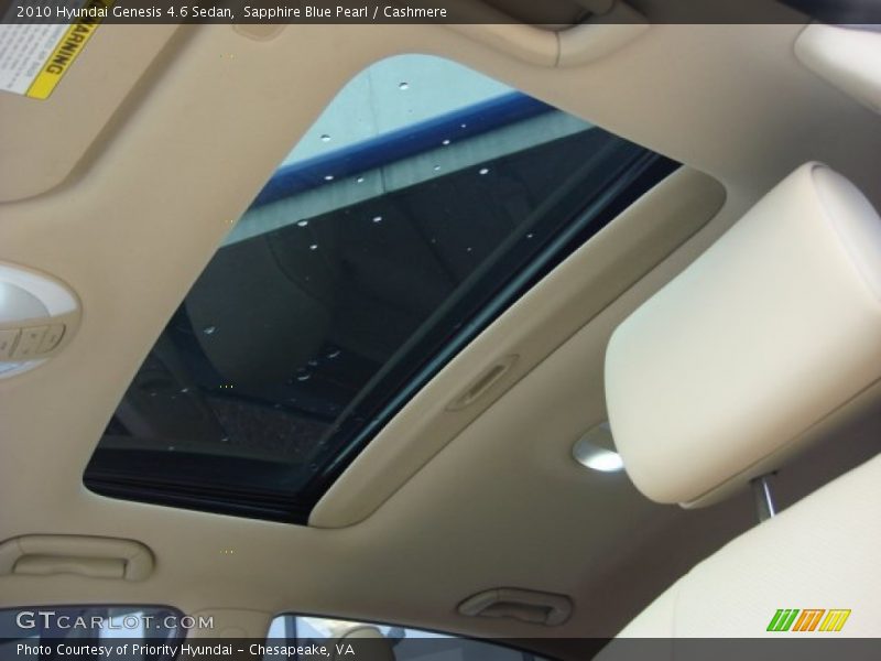 Sapphire Blue Pearl / Cashmere 2010 Hyundai Genesis 4.6 Sedan
