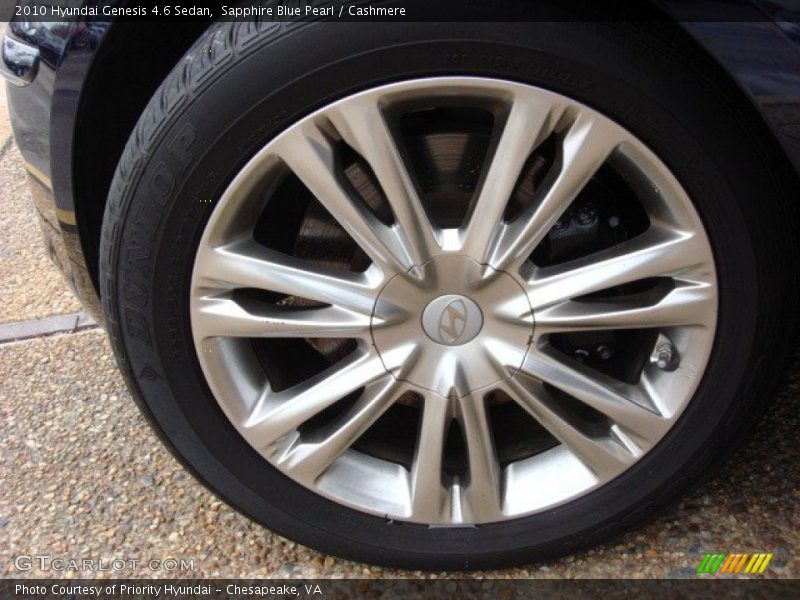 Sapphire Blue Pearl / Cashmere 2010 Hyundai Genesis 4.6 Sedan
