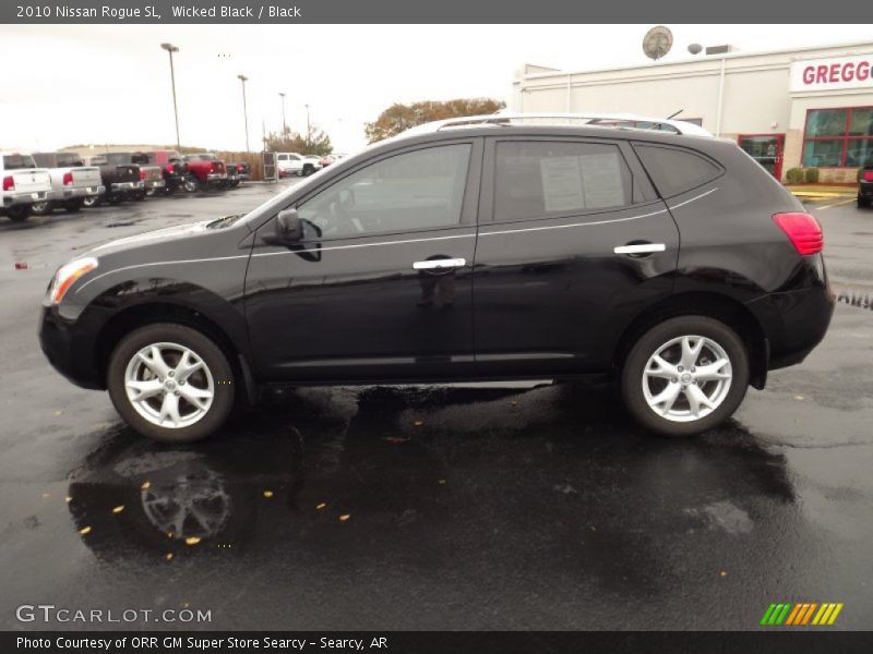 Wicked Black / Black 2010 Nissan Rogue SL