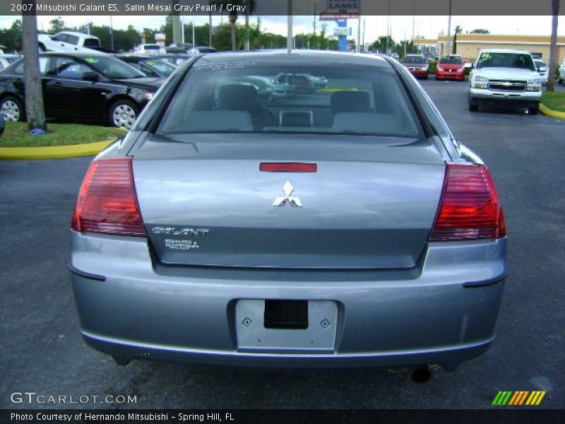 Satin Mesai Gray Pearl / Gray 2007 Mitsubishi Galant ES