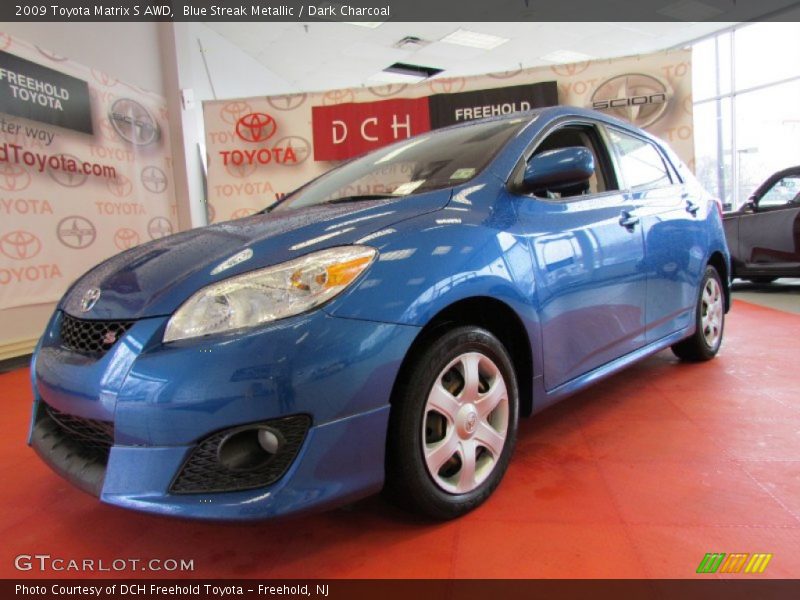 Blue Streak Metallic / Dark Charcoal 2009 Toyota Matrix S AWD