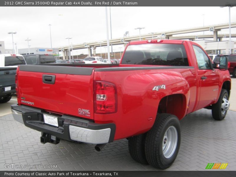 Fire Red / Dark Titanium 2012 GMC Sierra 3500HD Regular Cab 4x4 Dually