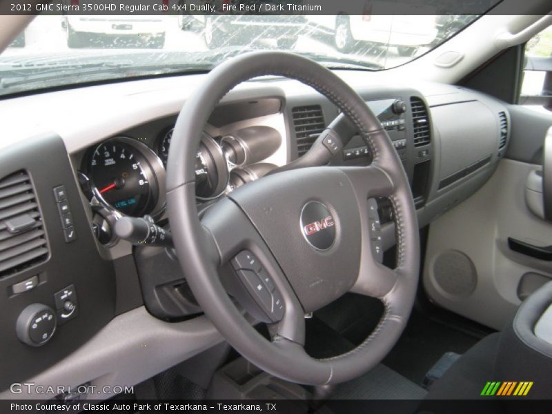 Fire Red / Dark Titanium 2012 GMC Sierra 3500HD Regular Cab 4x4 Dually