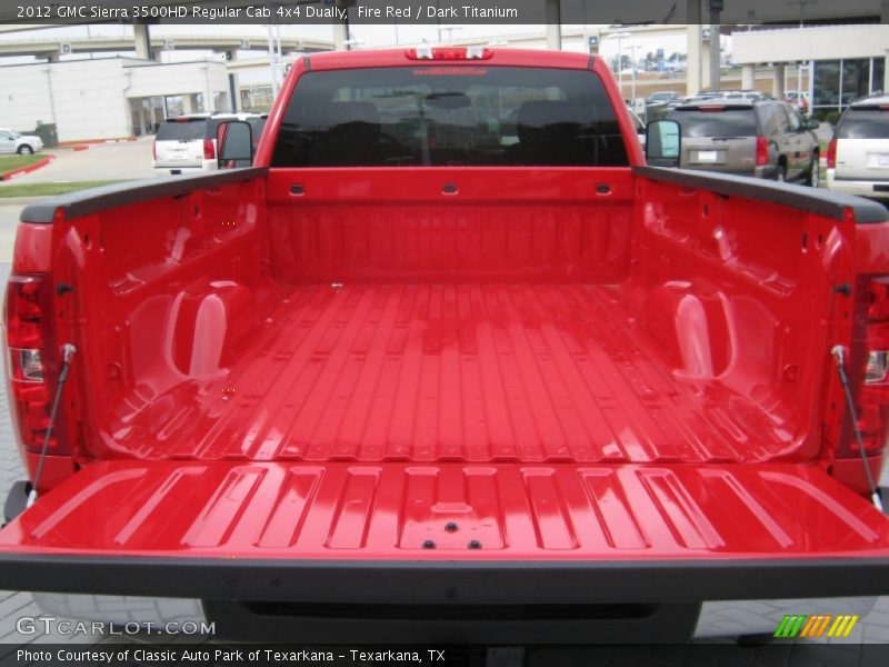 Fire Red / Dark Titanium 2012 GMC Sierra 3500HD Regular Cab 4x4 Dually