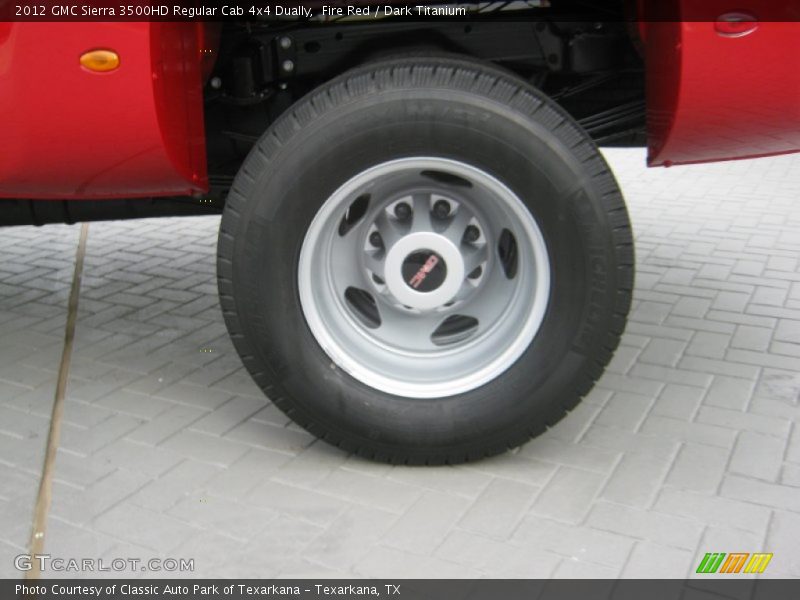 Fire Red / Dark Titanium 2012 GMC Sierra 3500HD Regular Cab 4x4 Dually