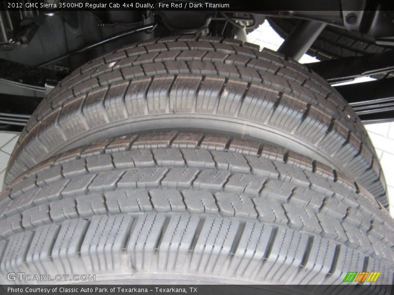 Fire Red / Dark Titanium 2012 GMC Sierra 3500HD Regular Cab 4x4 Dually