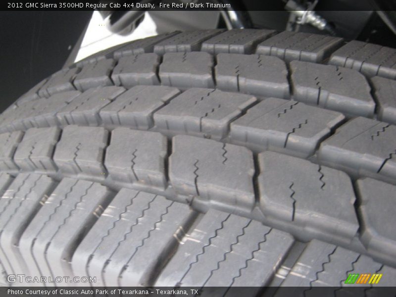 Fire Red / Dark Titanium 2012 GMC Sierra 3500HD Regular Cab 4x4 Dually