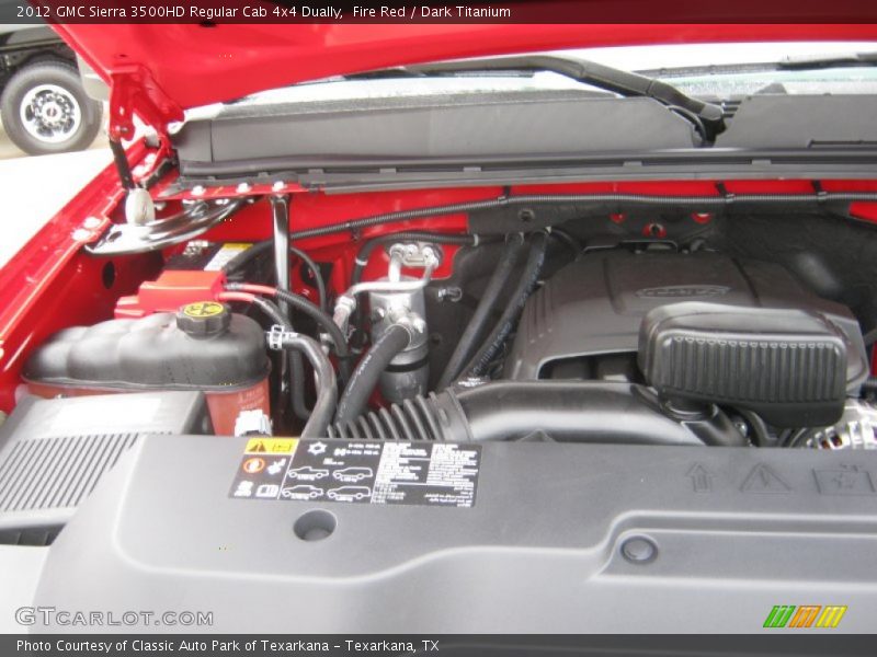 Fire Red / Dark Titanium 2012 GMC Sierra 3500HD Regular Cab 4x4 Dually