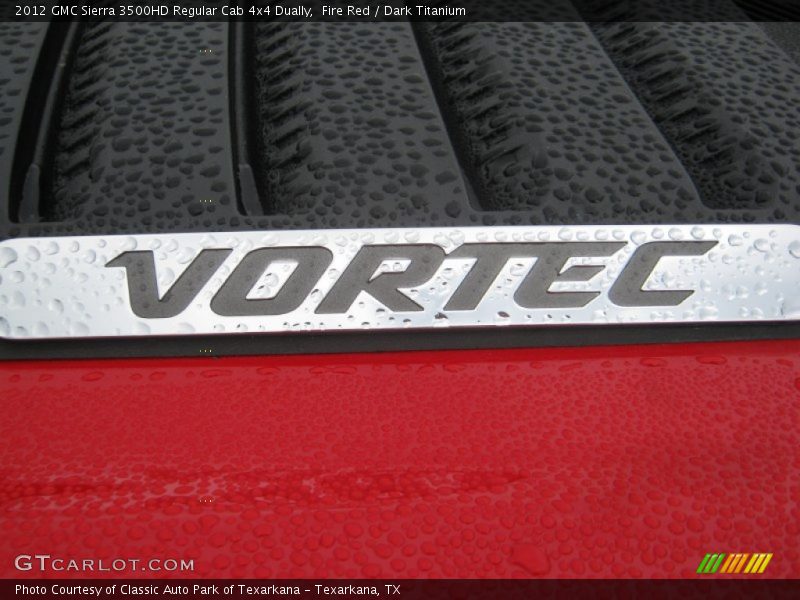 Fire Red / Dark Titanium 2012 GMC Sierra 3500HD Regular Cab 4x4 Dually