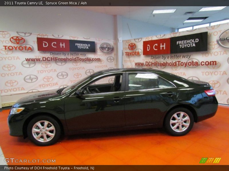 Spruce Green Mica / Ash 2011 Toyota Camry LE
