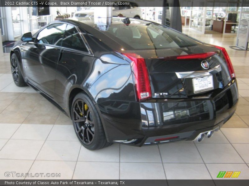 Black Diamond Tricoat / Ebony/Ebony 2012 Cadillac CTS -V Coupe