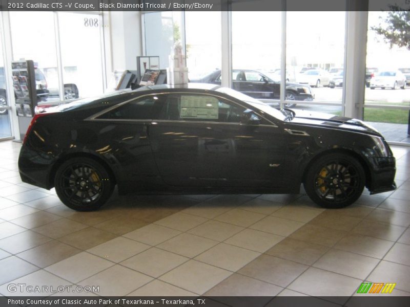 Black Diamond Tricoat / Ebony/Ebony 2012 Cadillac CTS -V Coupe