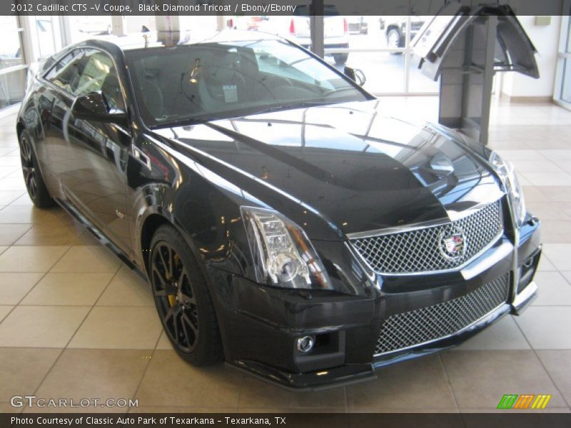 Black Diamond Tricoat / Ebony/Ebony 2012 Cadillac CTS -V Coupe