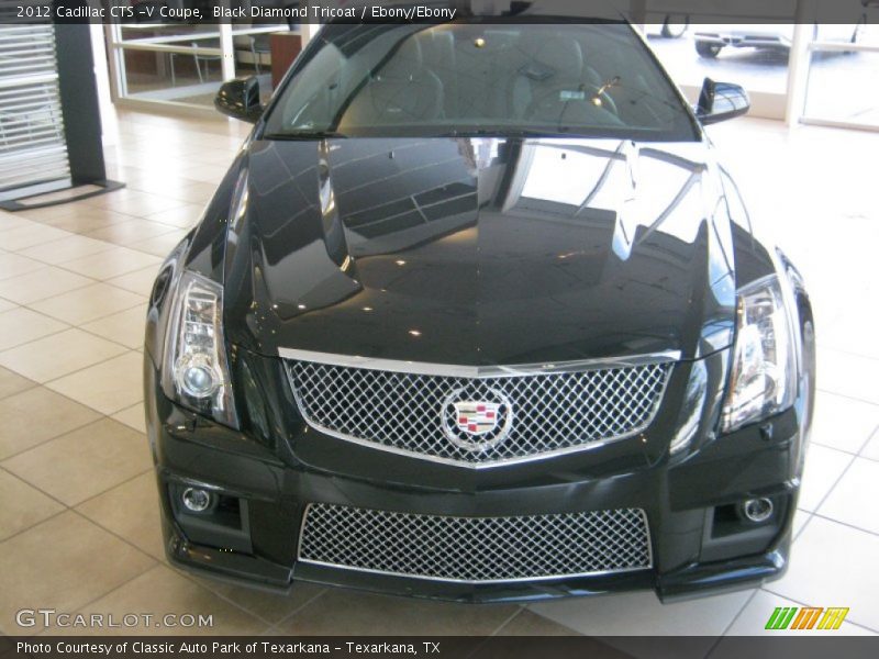 Black Diamond Tricoat / Ebony/Ebony 2012 Cadillac CTS -V Coupe