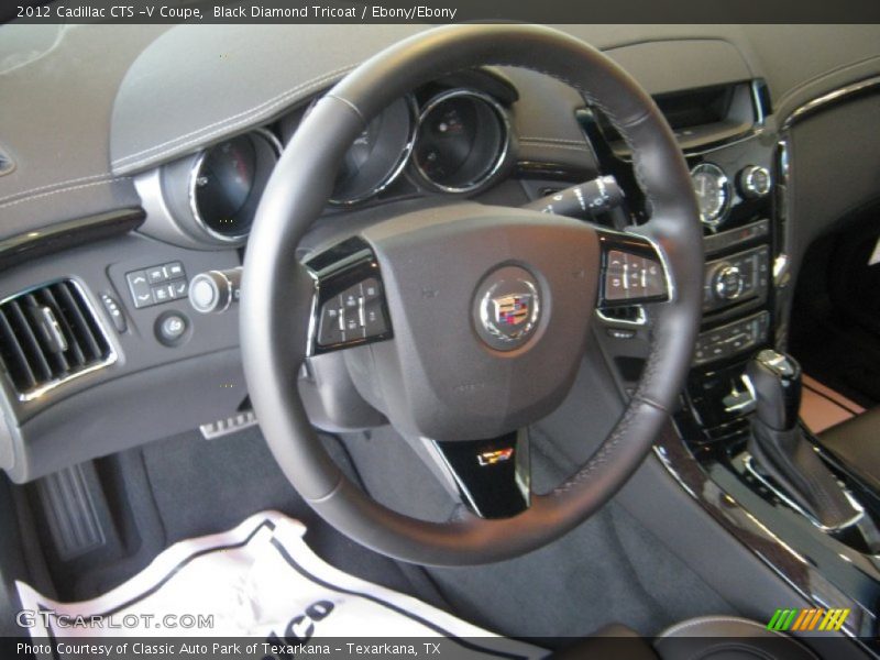 Black Diamond Tricoat / Ebony/Ebony 2012 Cadillac CTS -V Coupe