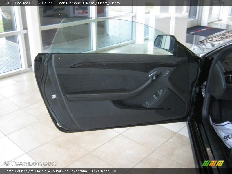 Black Diamond Tricoat / Ebony/Ebony 2012 Cadillac CTS -V Coupe