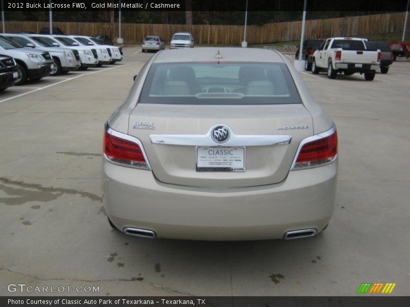 Gold Mist Metallic / Cashmere 2012 Buick LaCrosse FWD