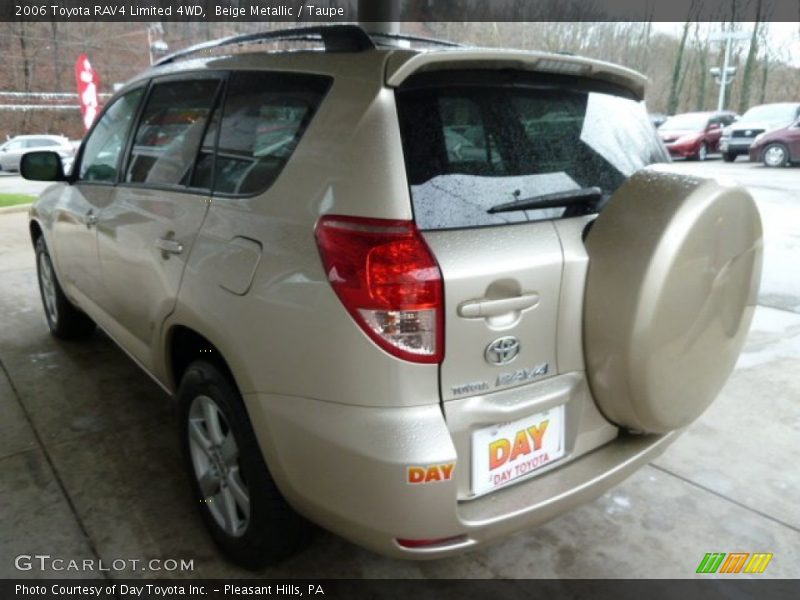 Beige Metallic / Taupe 2006 Toyota RAV4 Limited 4WD