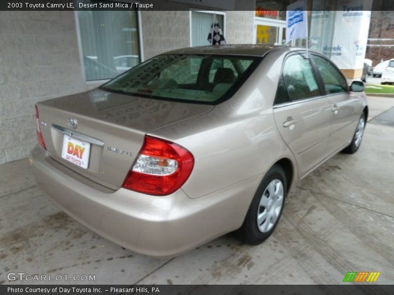 Desert Sand Mica / Taupe 2003 Toyota Camry LE