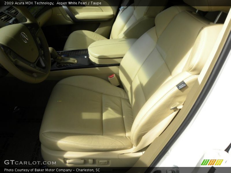 Aspen White Pearl / Taupe 2009 Acura MDX Technology
