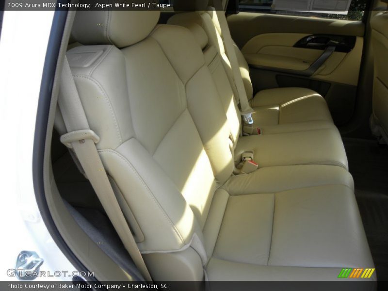 Aspen White Pearl / Taupe 2009 Acura MDX Technology